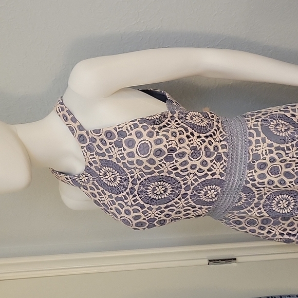 CITY TRIANGLES Coquette Sleeveless Halter Lace Fit & Flare Above Knee Dress - Picture 4 of 10